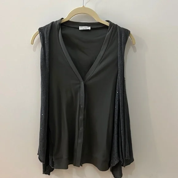 Brunello Cucinelli Top Sz M - Picture 1 of 16